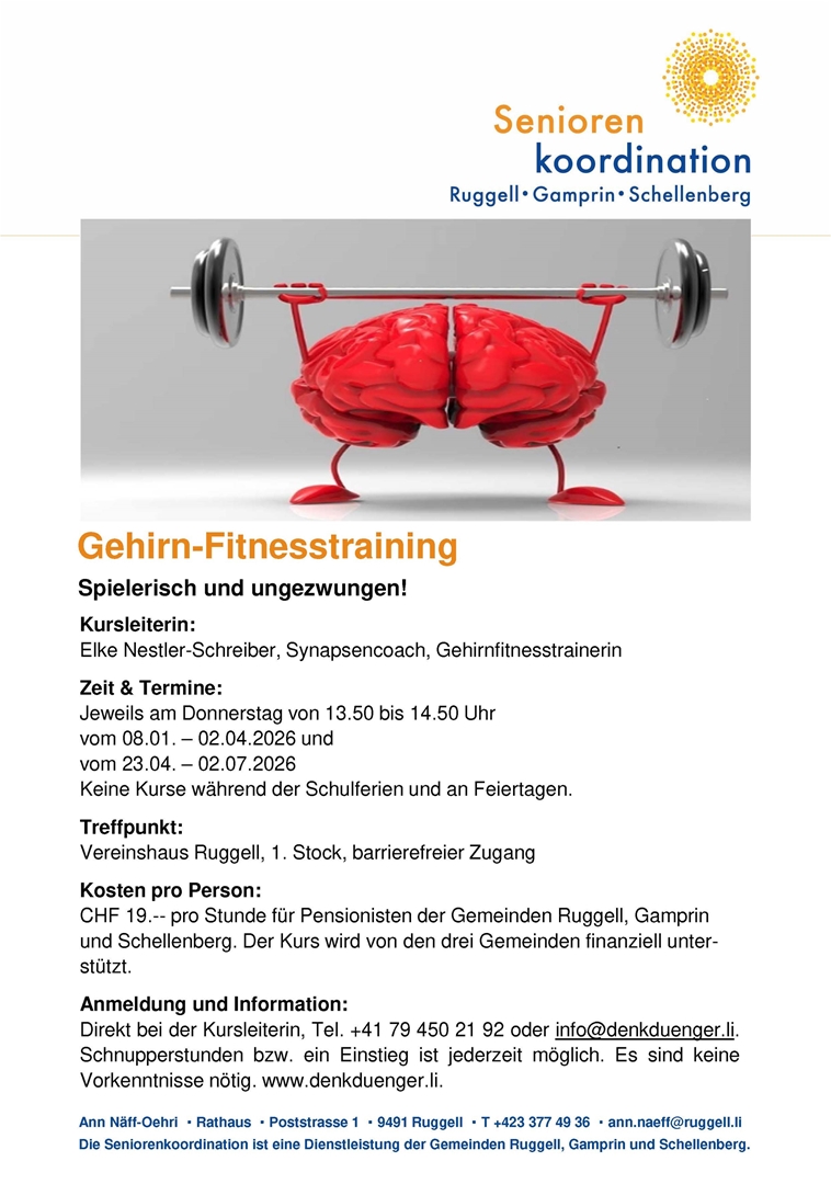 Gehirnfitnesstraining 